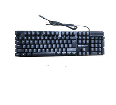 Gaming Keyboard Wired 104 Keys Ergonomic Backlight USB Keyboard for for Home Office Laptop Work GamingBlack